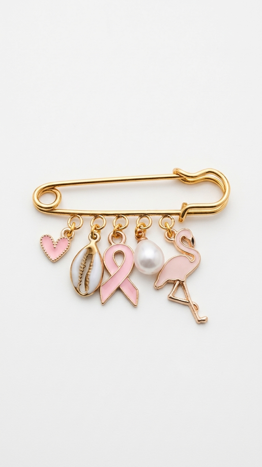 Broche Octobre Rose